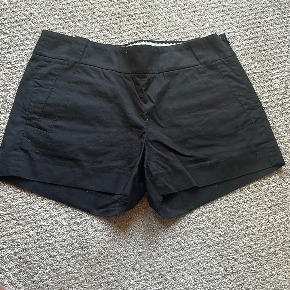 J. Crew black shorts size 0 with pockets and side zipper